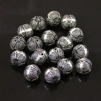 12mm Antiqued Classic Silver Turkish Round Beads