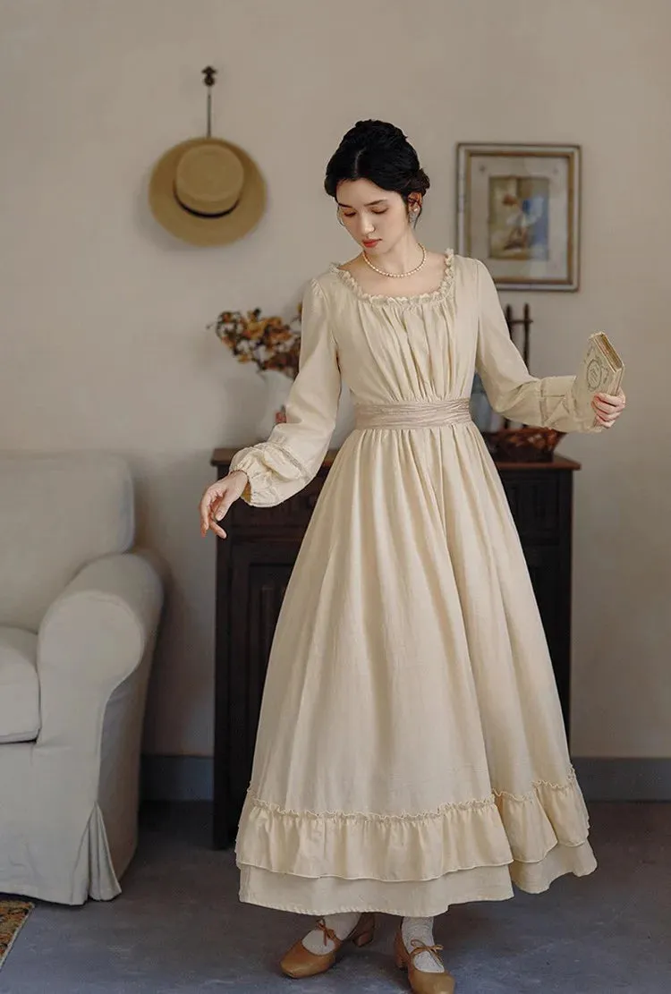 1900S Lace Trim Vintage Dress