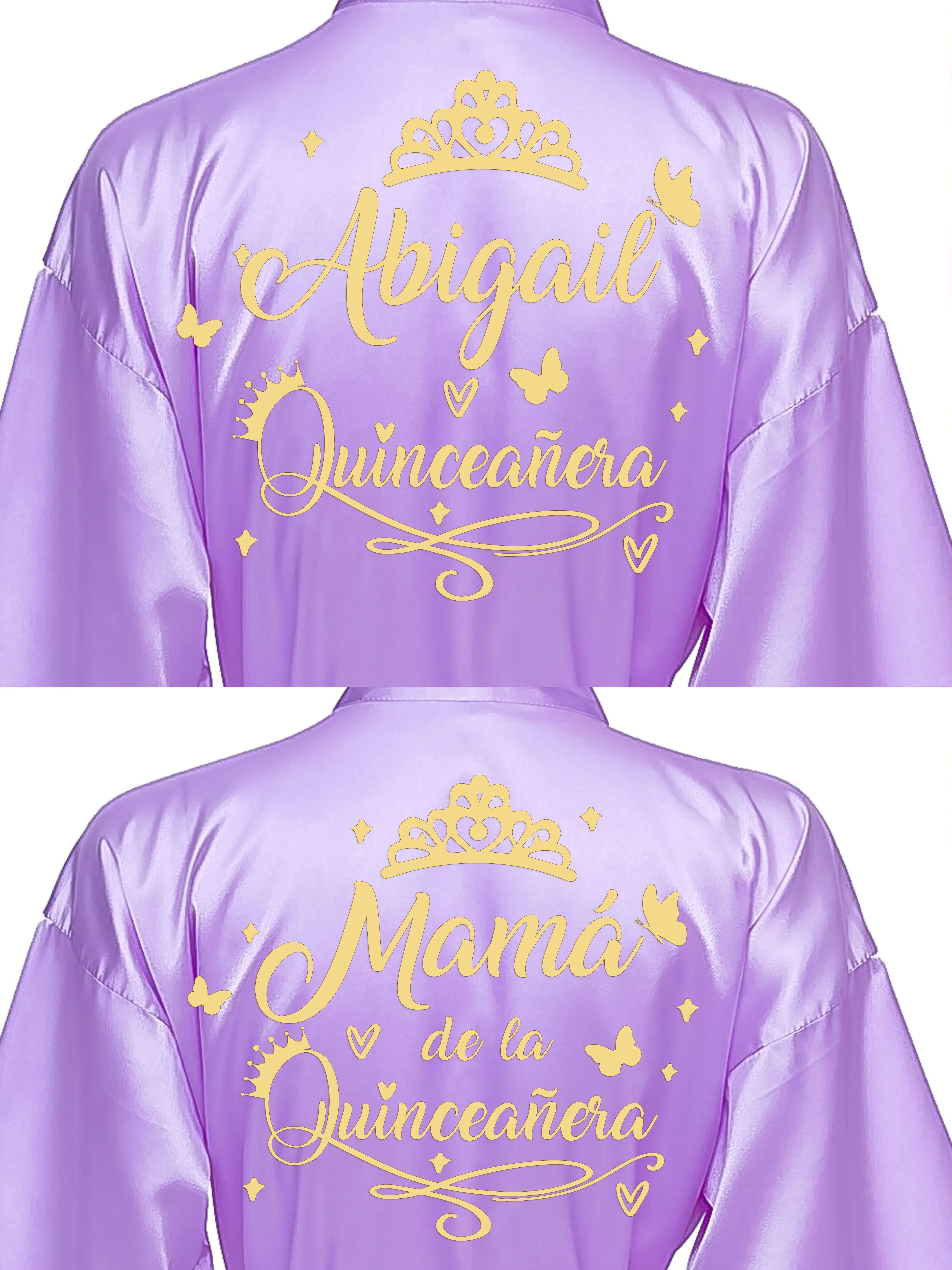 2 Batas quinceanera Lavender with Gold