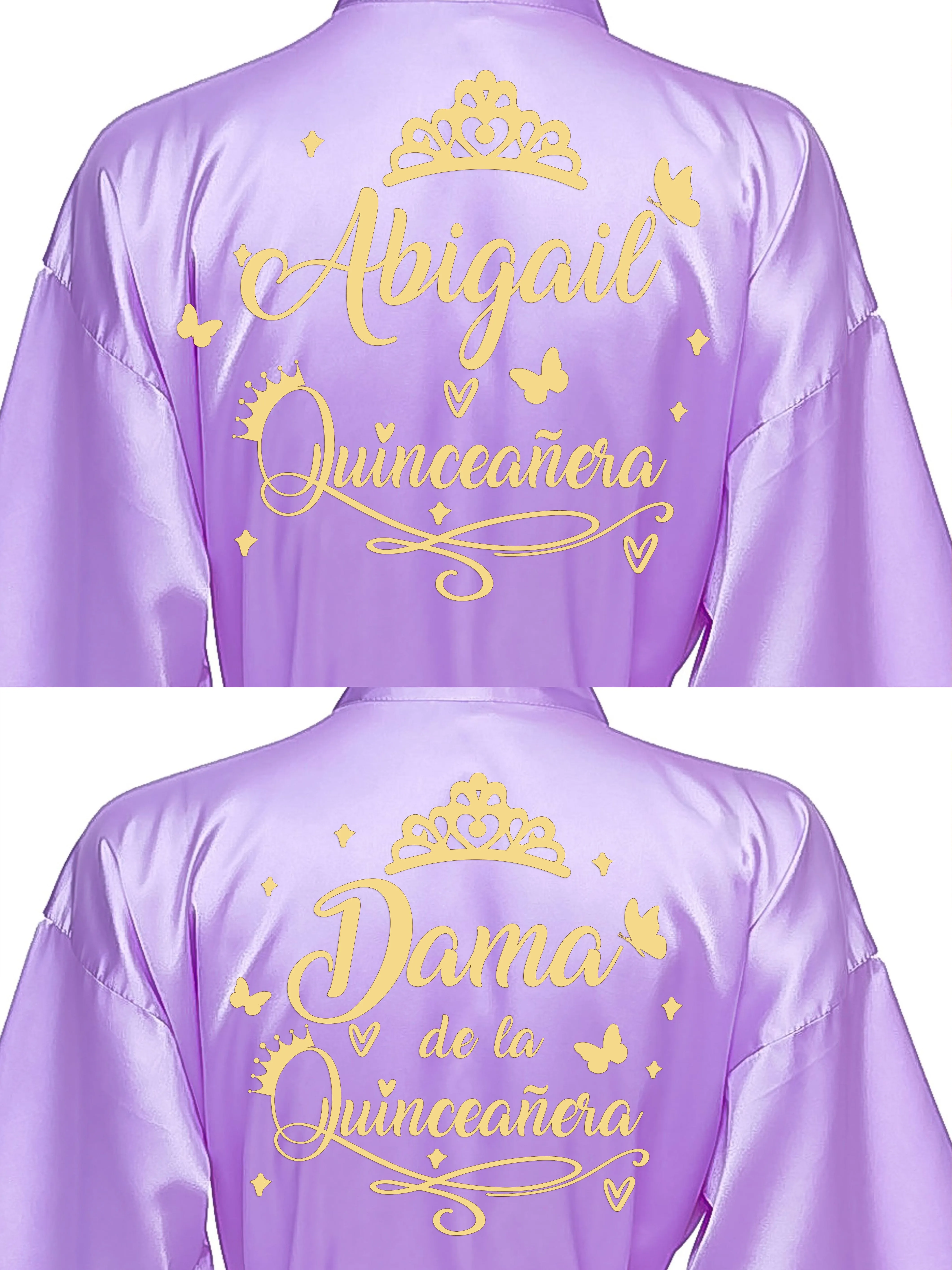 2 Batas quinceanera Lavender with Gold