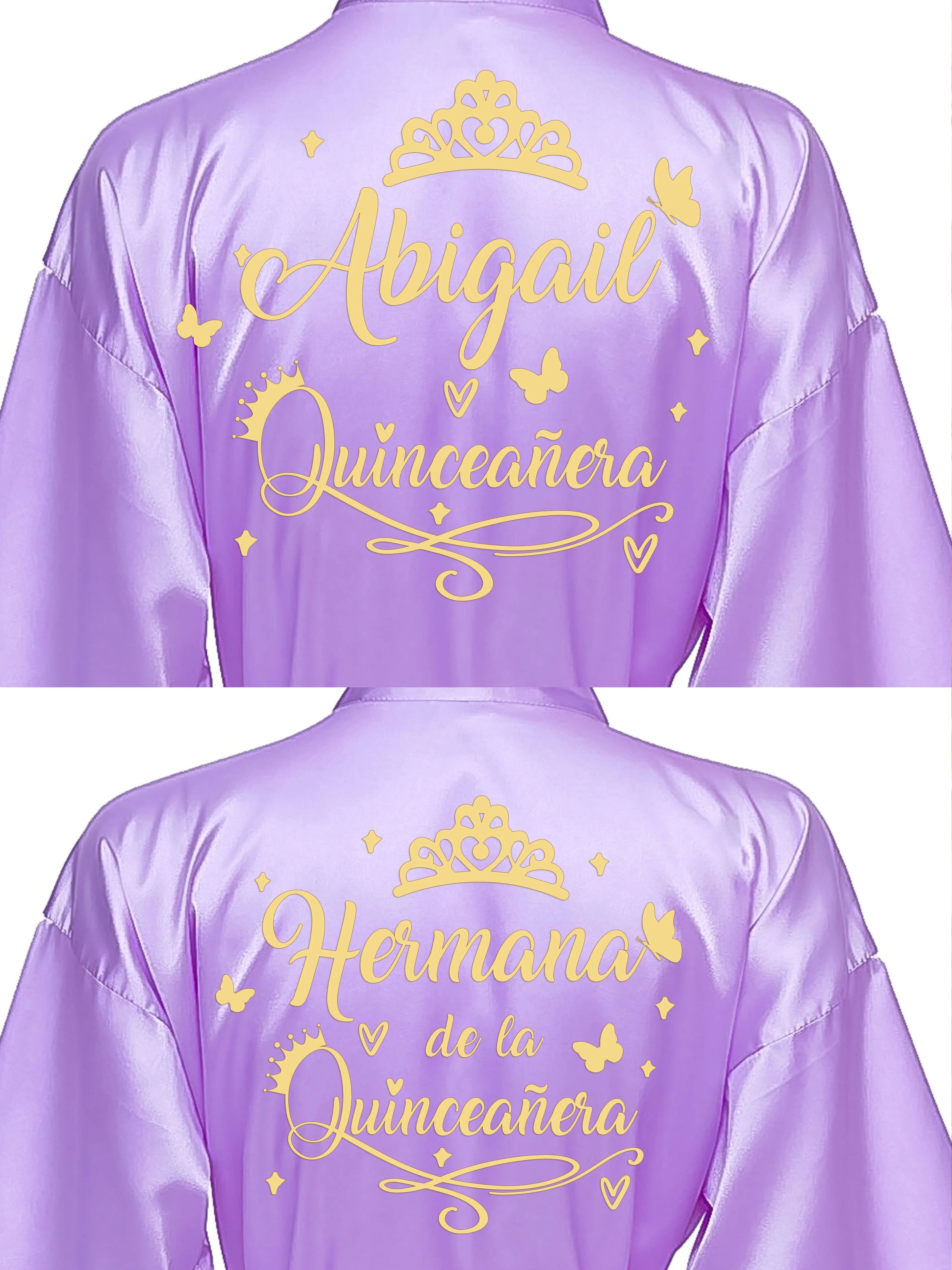 2 Batas quinceanera Lavender with Gold