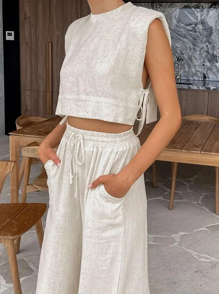 A&A Linen Love Two Piece Set