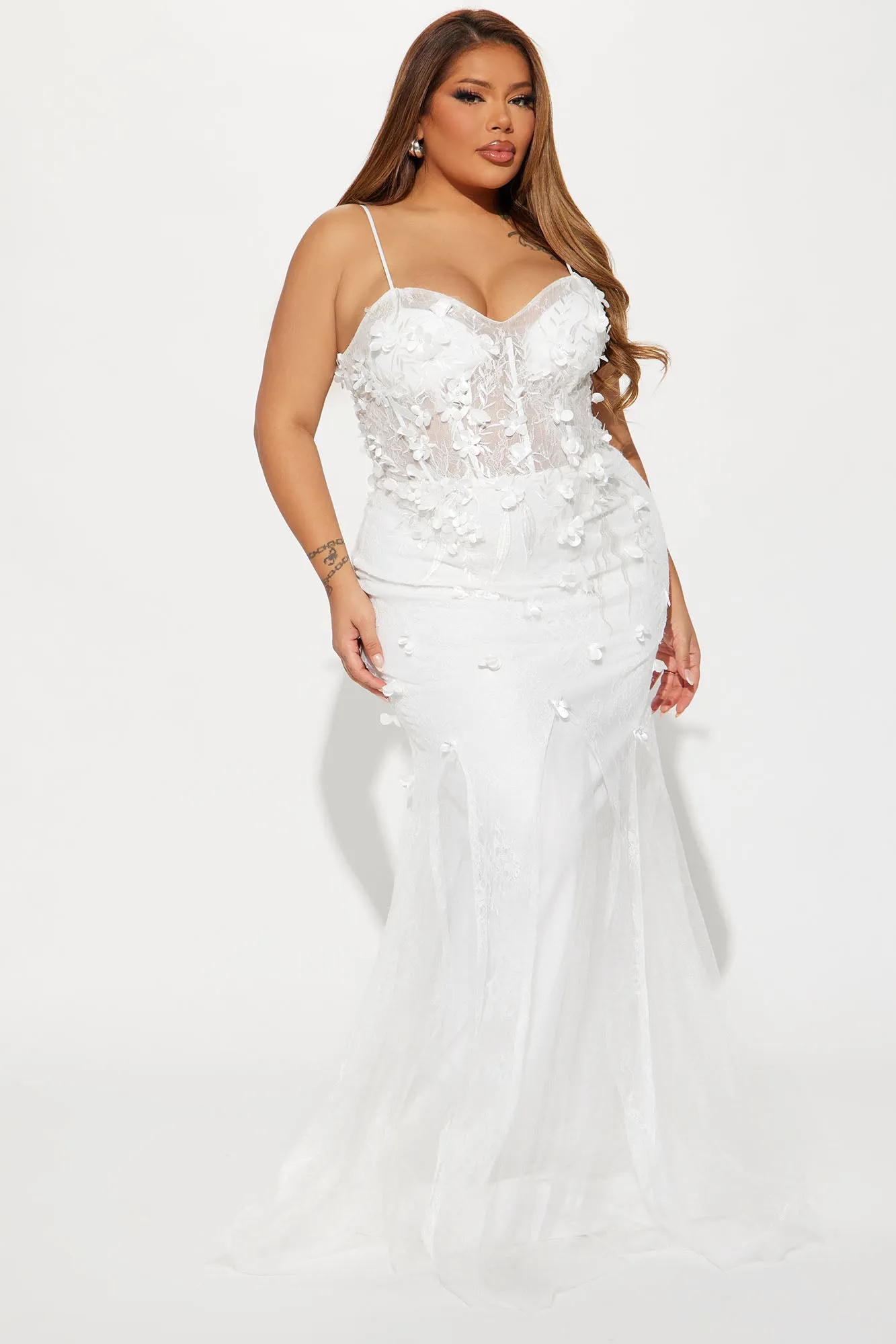 Always and Forever Lace Gown - Cream