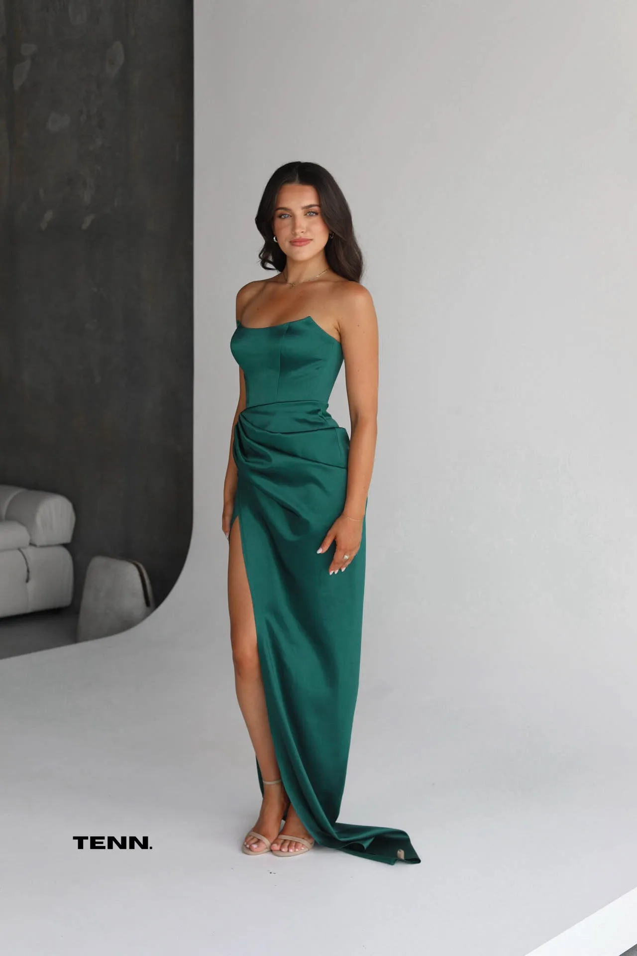 Amity Gown - Deep Emerald