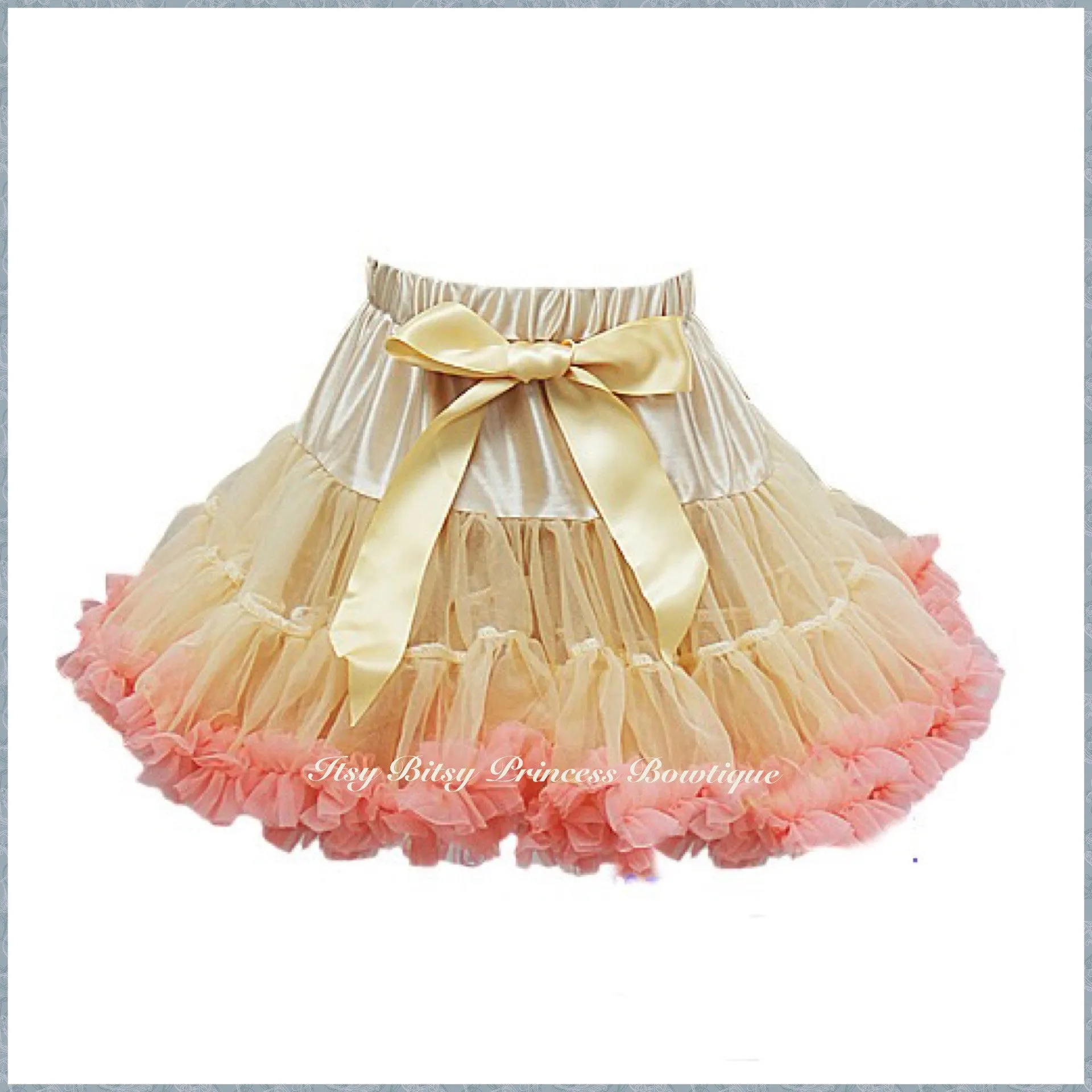 Antique Gold & Blush Pettiskirt