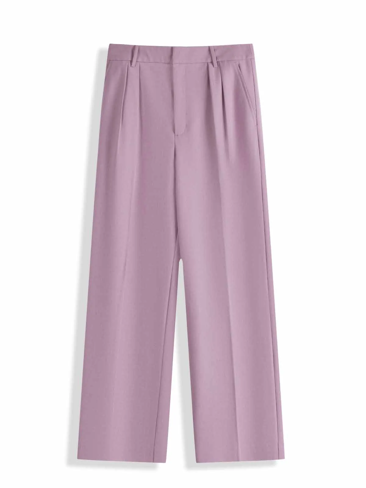 ASOBIO Relaxed Fit Straight-Leg Wool Blend Trousers