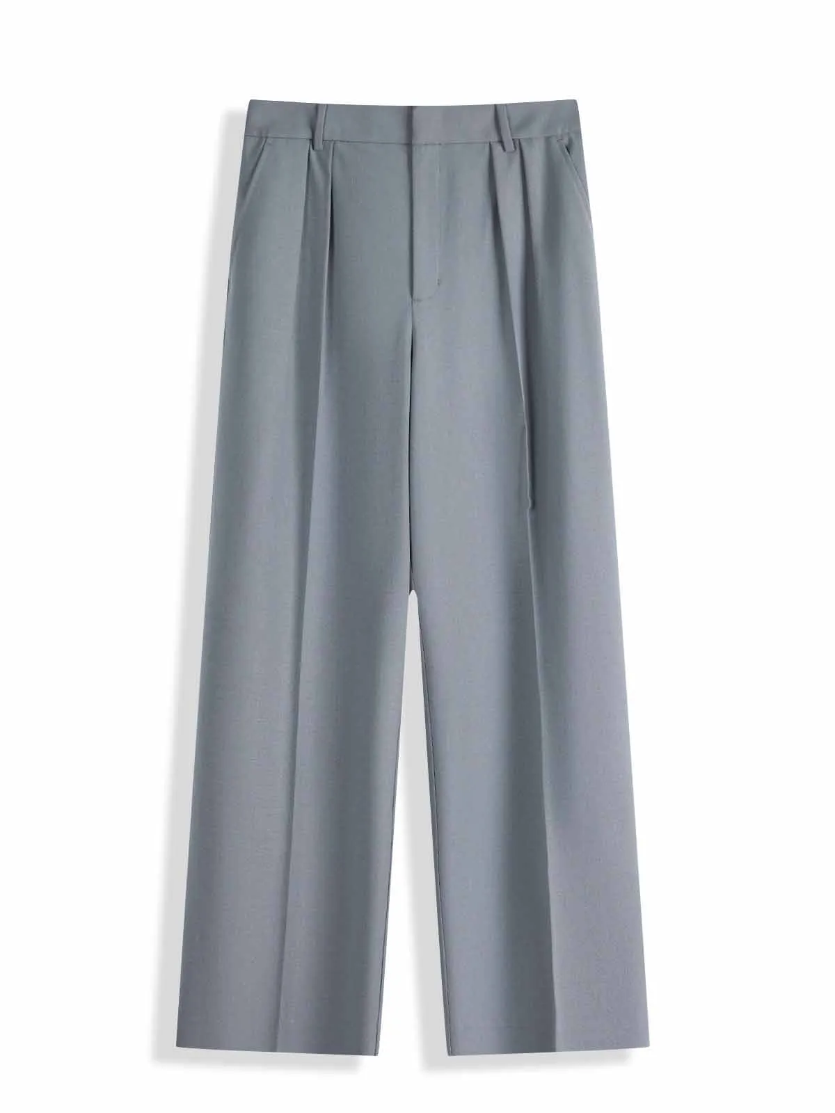 ASOBIO Relaxed Fit Straight-Leg Wool Blend Trousers