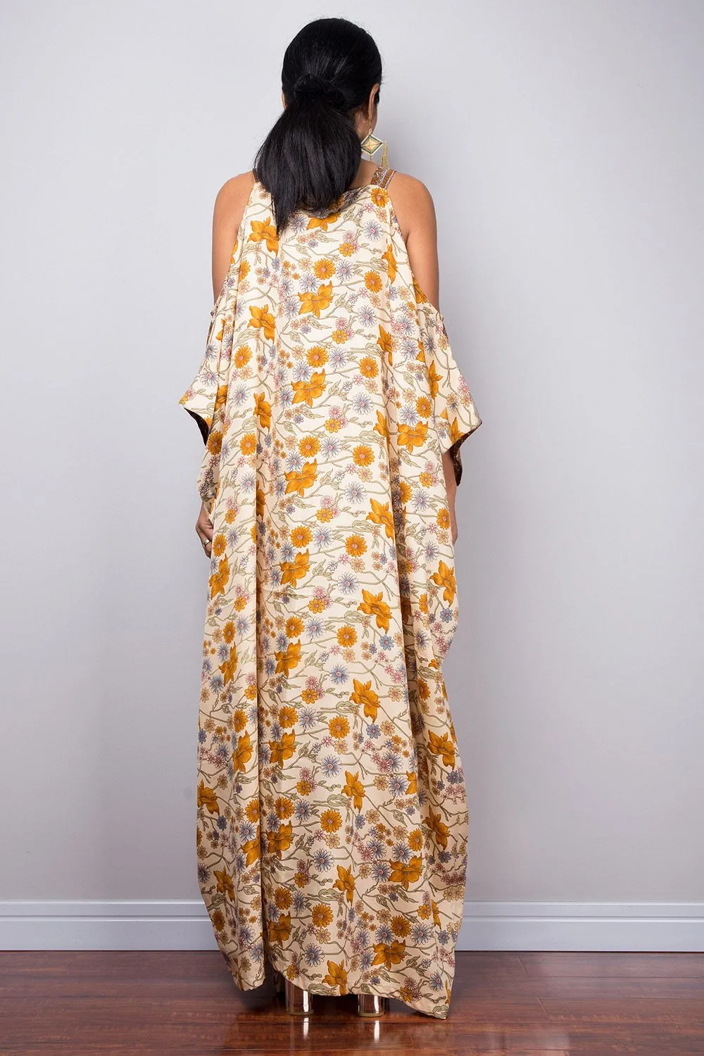 Bohemian Off-the-shoulder Style Robes Sling Ethnic Long Dress