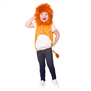 Childs Lion Hooded Tabard Halloween Fancy Dress Age 3-5