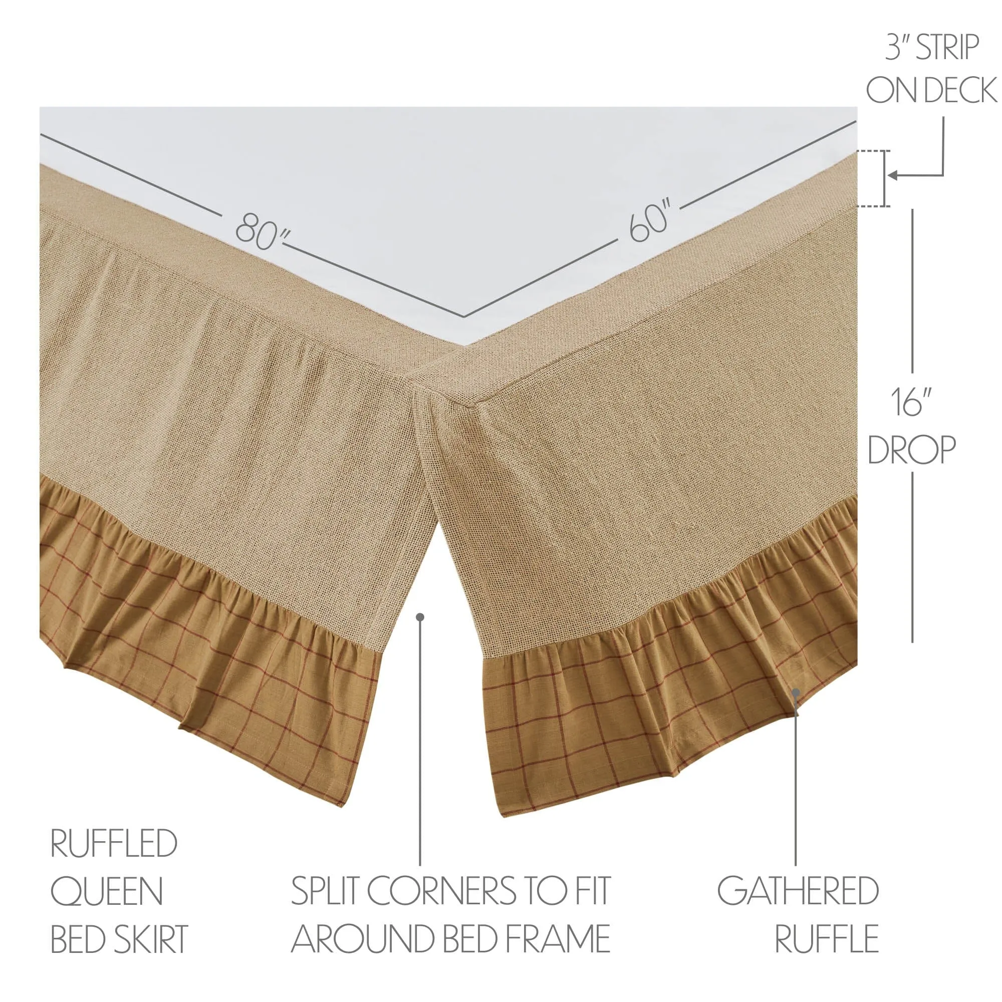 Connell Ruffled Bed Skirt