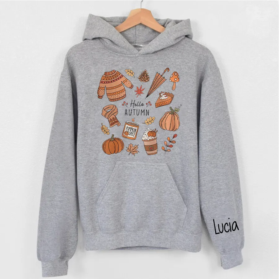 Customized Autum Little Things Shirt, Iprintasty halloween, Retro Fall Shirt, Cute Fall Shirt, Hello Fall Hoodie