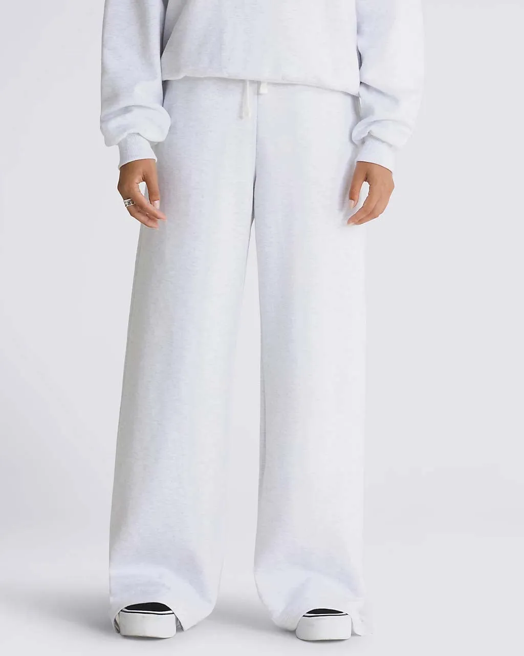 Elevated Double Knit Sweatpants  - White Heather