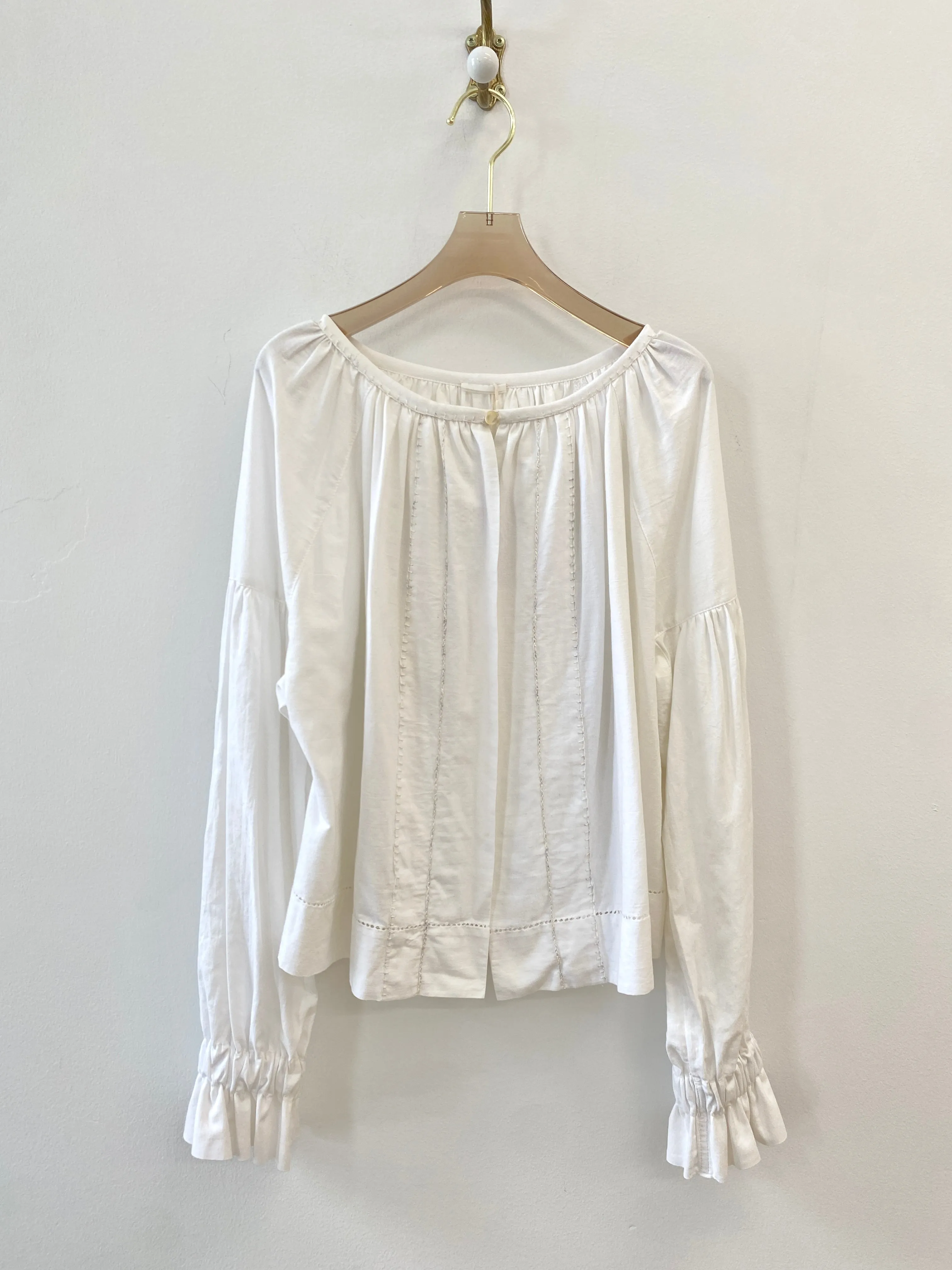 Embroidered Upcycled Zero Waste Carpathian Blouse