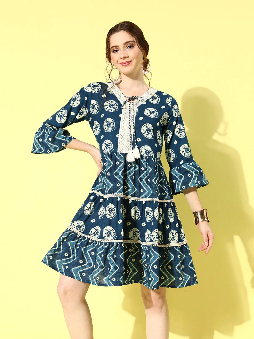 Ethnic A-Line Dress