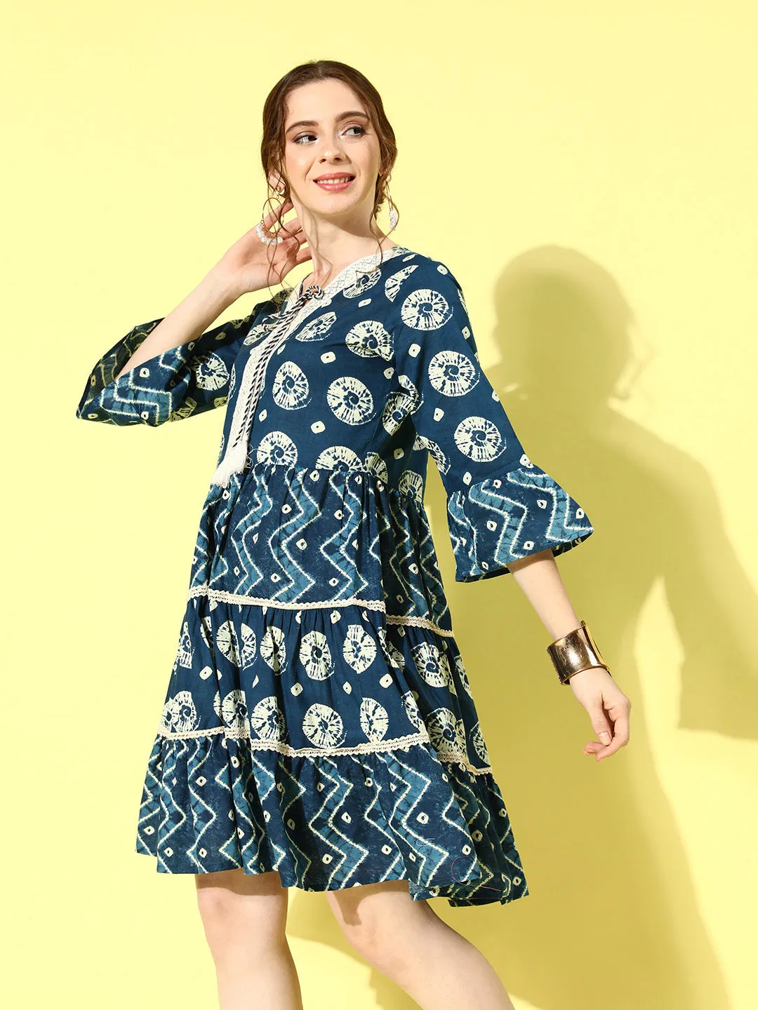 Ethnic A-Line Dress