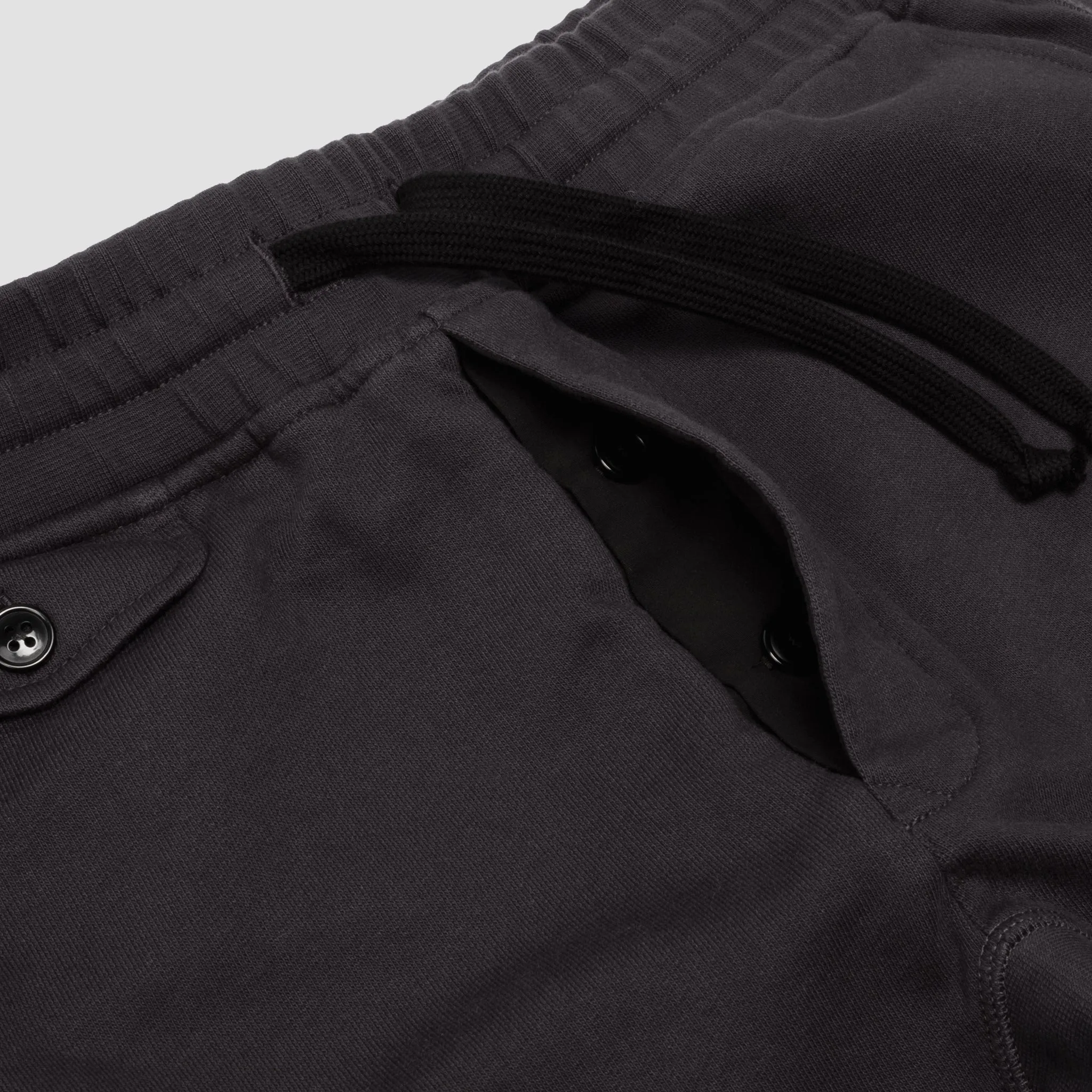 Fields French Terry Sweatpants in Washed Black