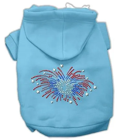 Fireworks Rhinestone Hoodie Baby Blue L (14)