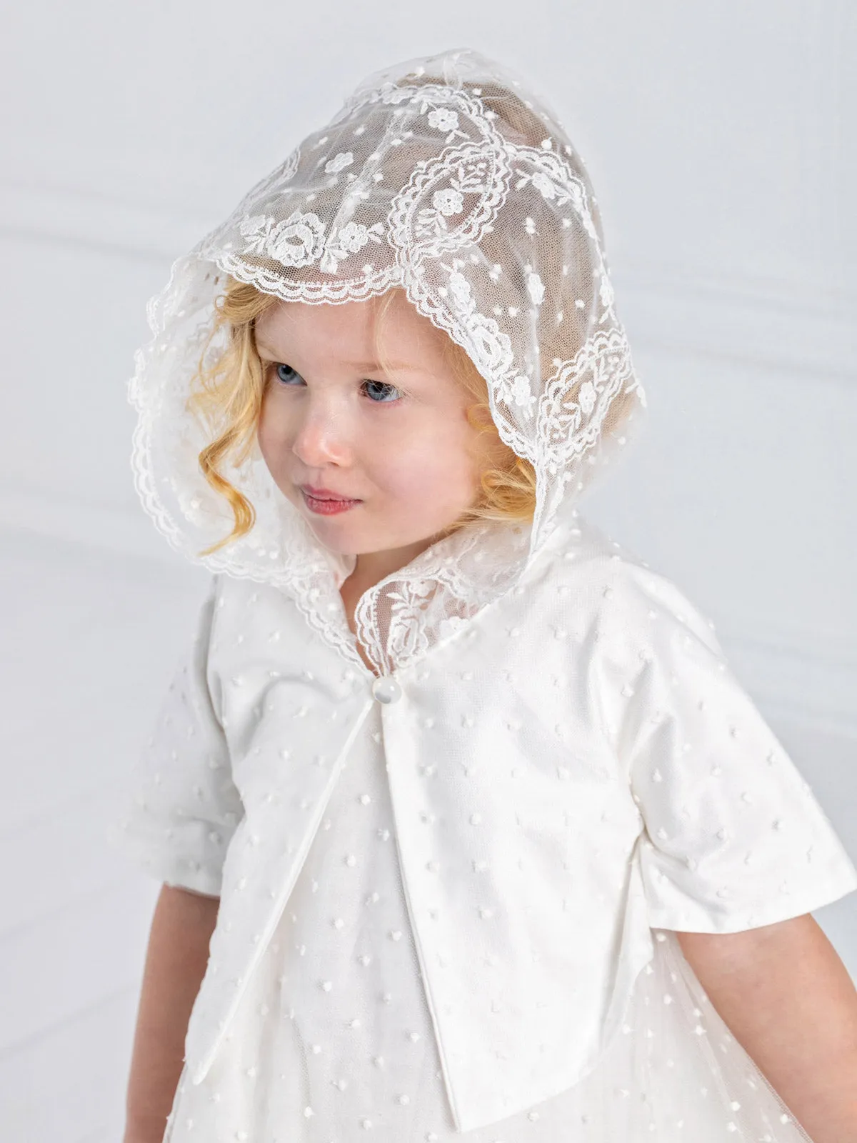 Girl's baptism lace dress - NEF