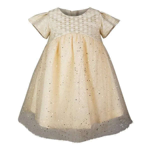 GIRLS DAMASK A-LINE DRESS