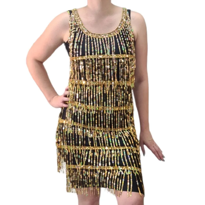 Gold Sequin Flapper - Hire