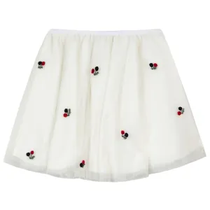 Hand Embroidered Floral Tutu Skirt