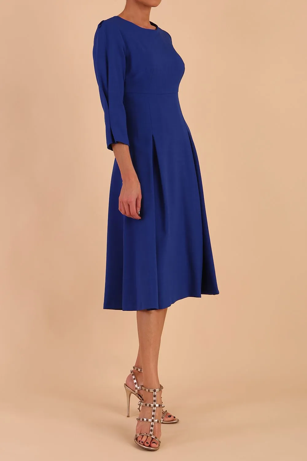 Harpsden Sleeved A-line Dress