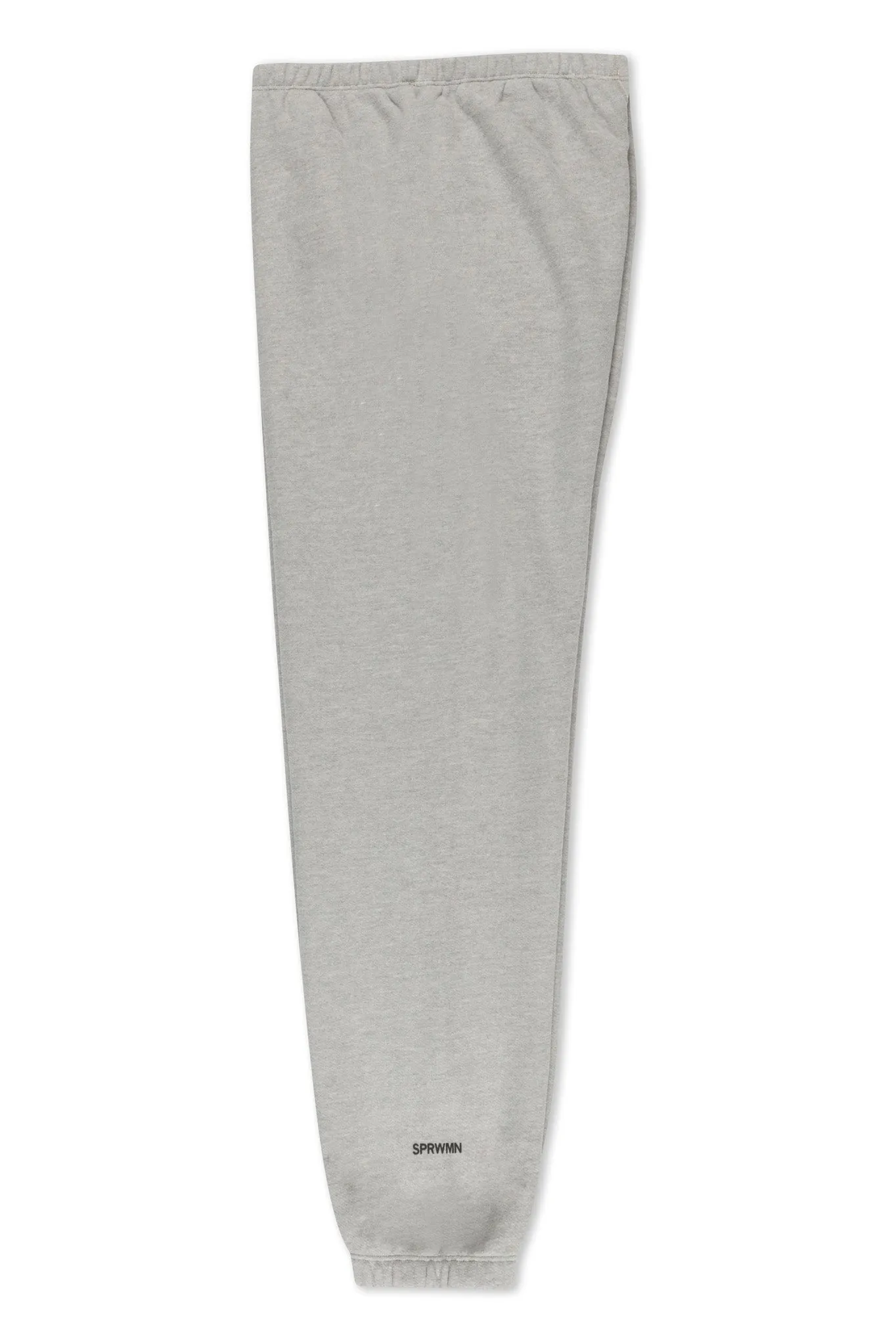 Heather Grey Cotton Mini Logo Sweatpants