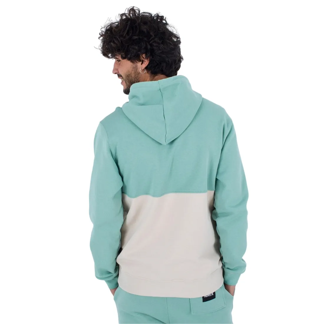 Hurley Oceancare Block Party Pullover Hoodie - Cilantro