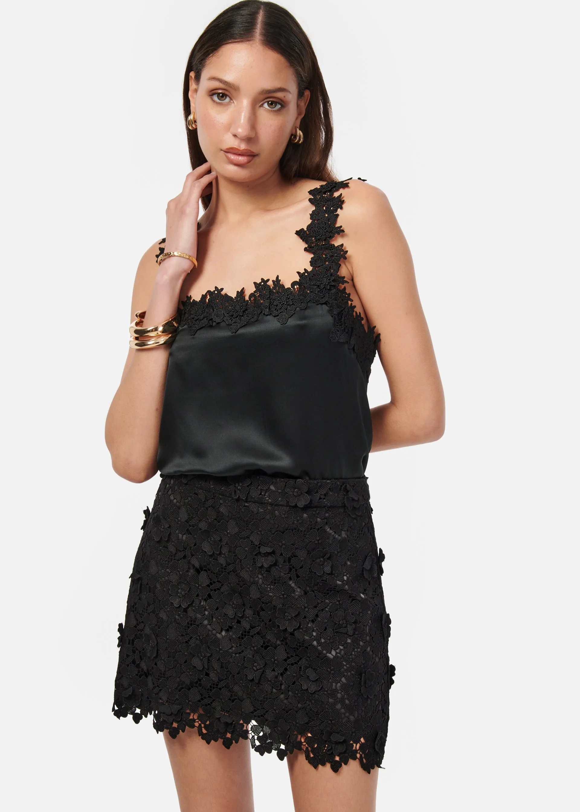 Ilima Lace Skirt Black