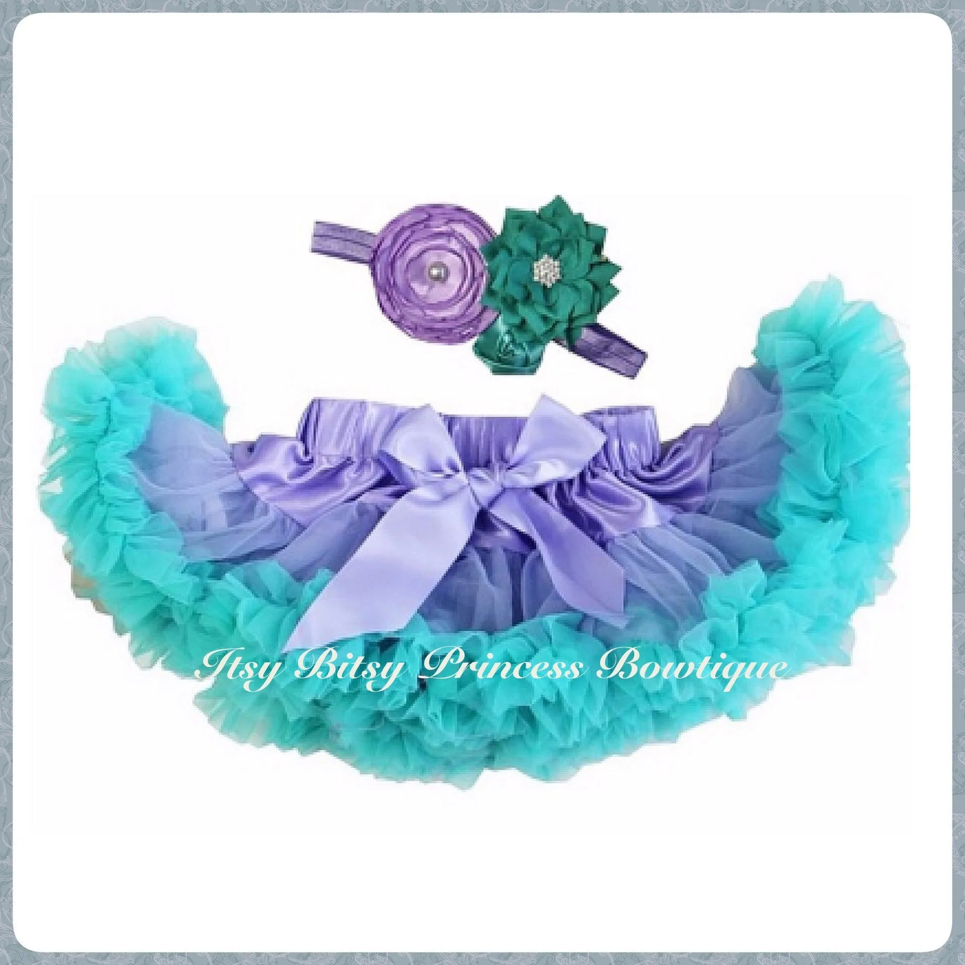 Lucite Green and Violet Baby Pettiskirt