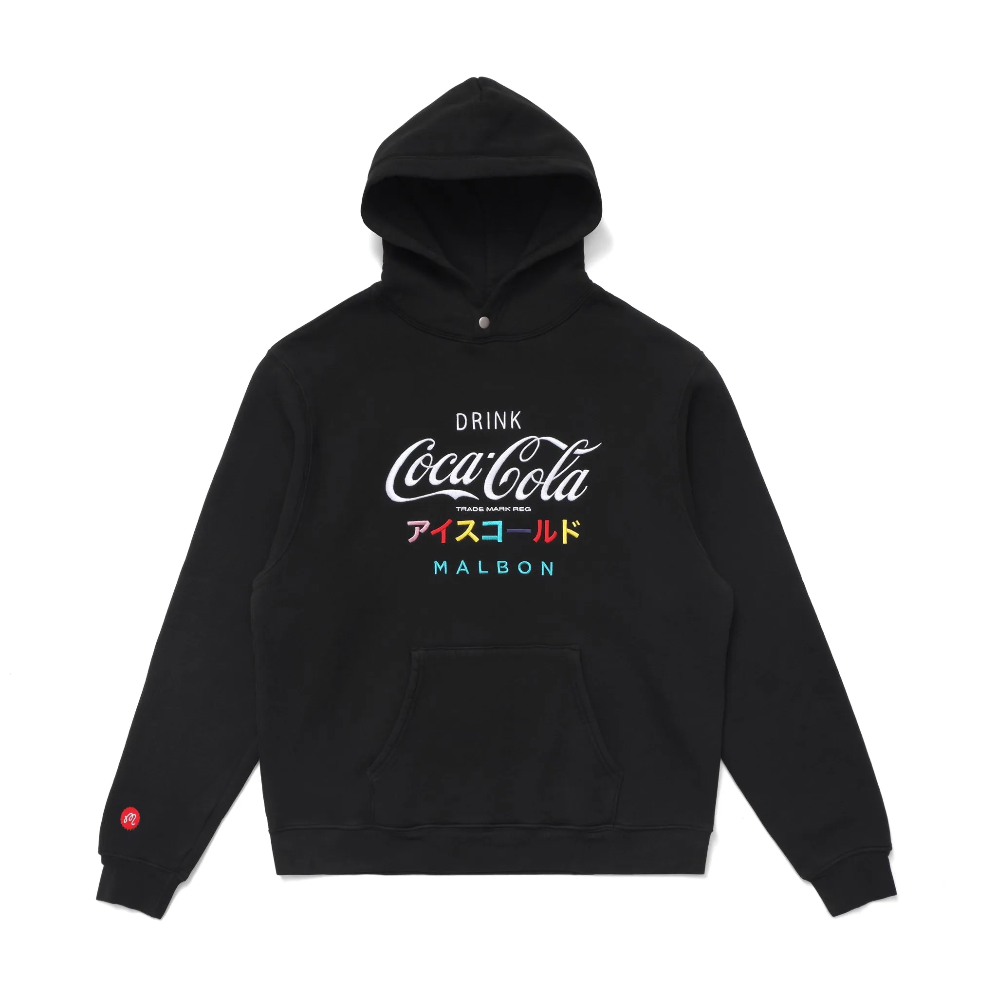 Malbon Golf X COCA COLA ICE COLD HOODIE - BLACK