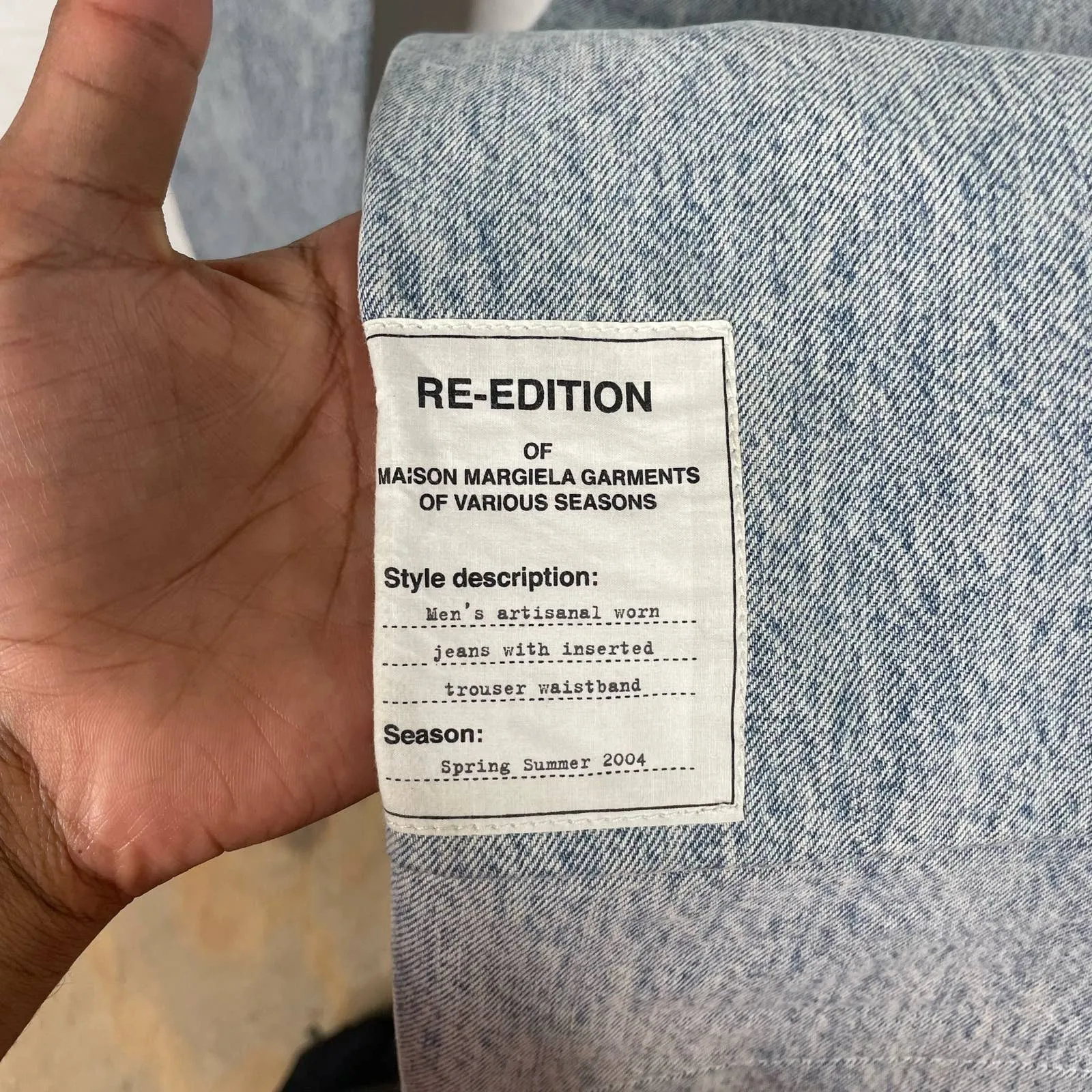 Margiela Cloth Band Denim