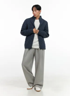 Men's Pintuck Wide-Leg Sweatpants IN426