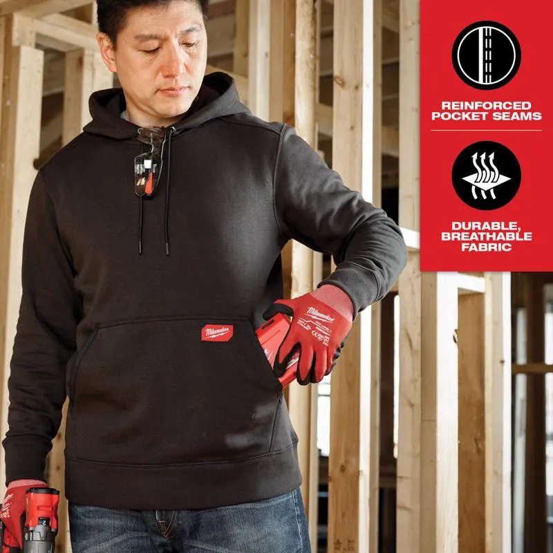 Milwaukee M Banded Sleeve Men's Hooded Hoodie Black