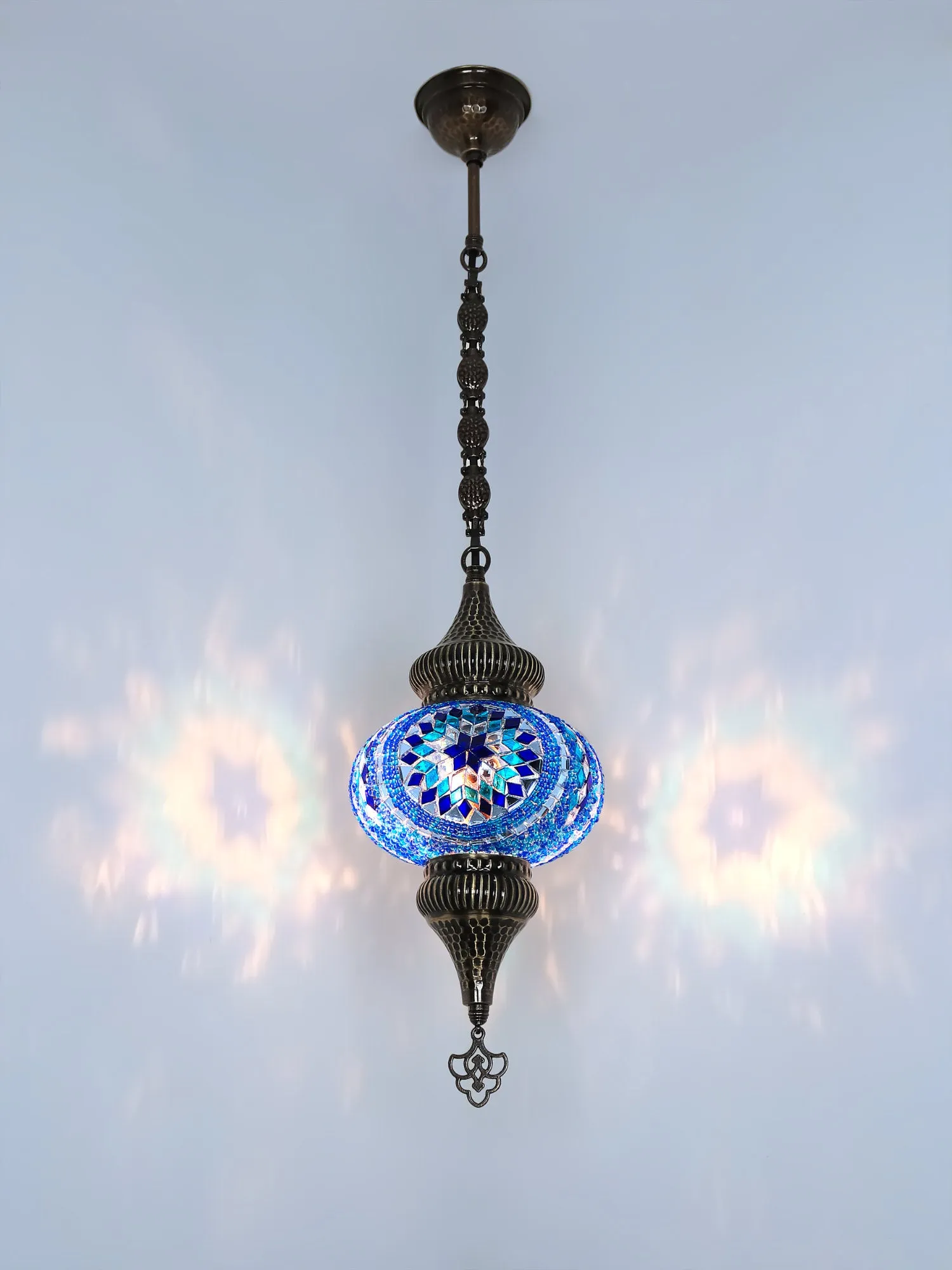 Mosaic Hanging Lamp Turkish Design Colorful Color