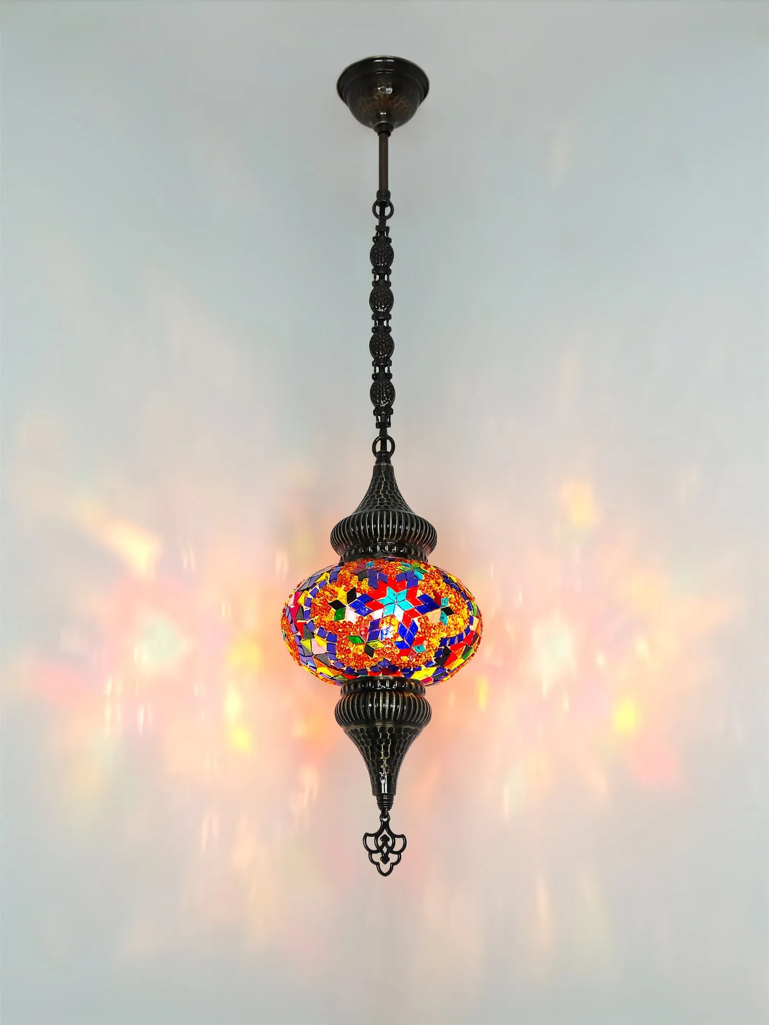 Mosaic Hanging Lamp Turkish Design Colorful Color