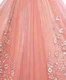 Off The Shoulder Sweet Floral Print Quinceañera Dress