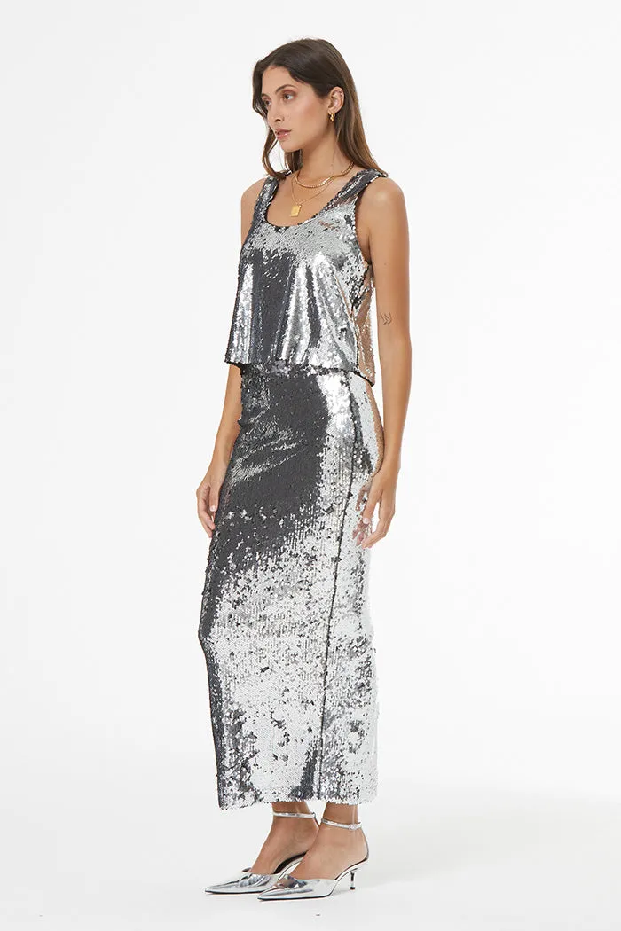 Oxly Skirt // Silver 2-Tone