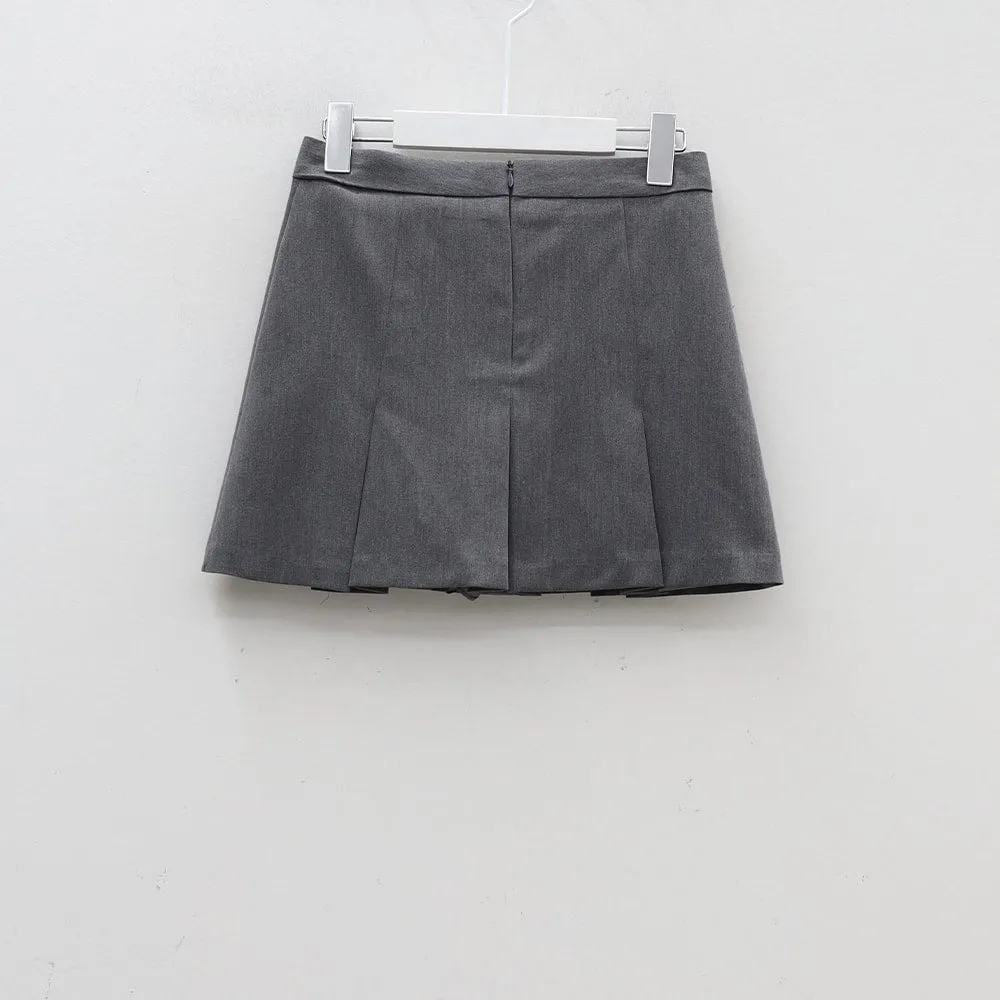 Pleated Mini Skirt CA13