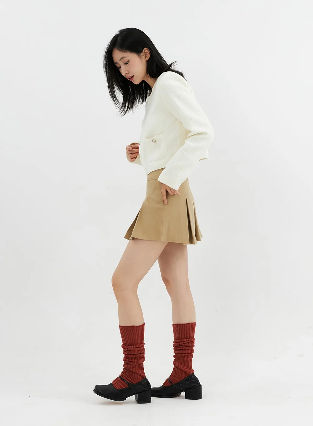 Pleated Mini Skirt OO305