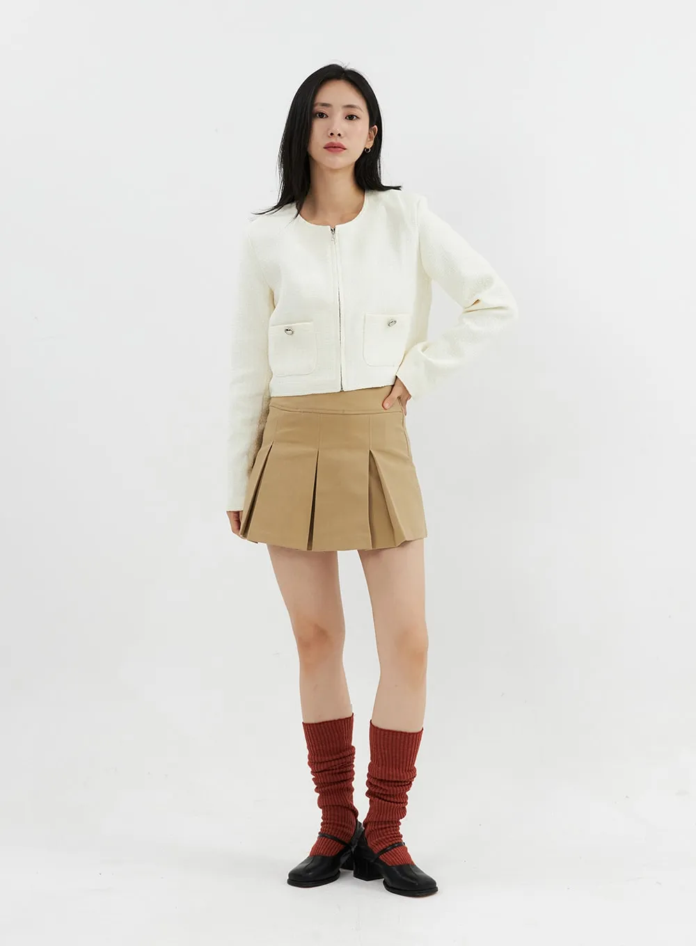 Pleated Mini Skirt OO305