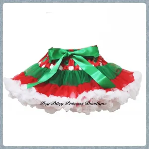 Polka Dot Red/White/Green Pettiskirt