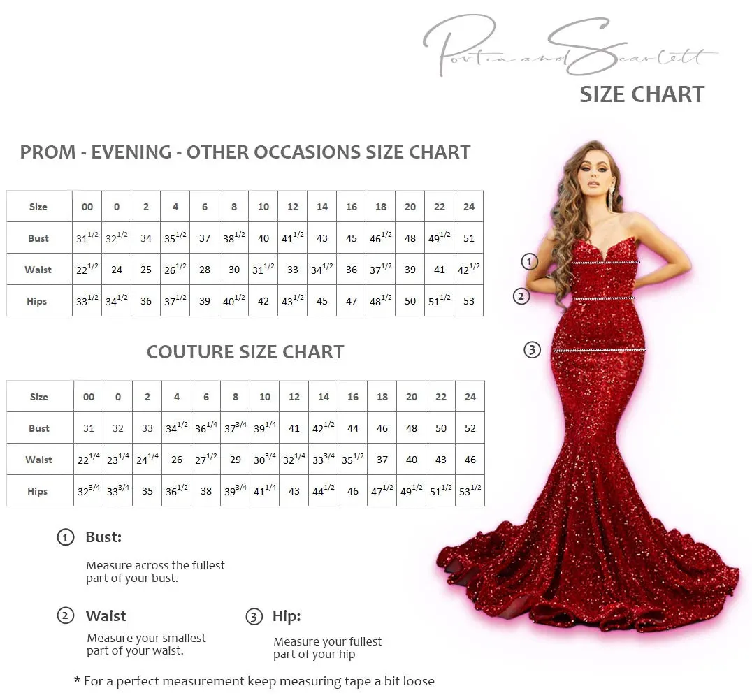 Portia & Scarlet PS108X Royal Purple Sequin Cocktail Dress