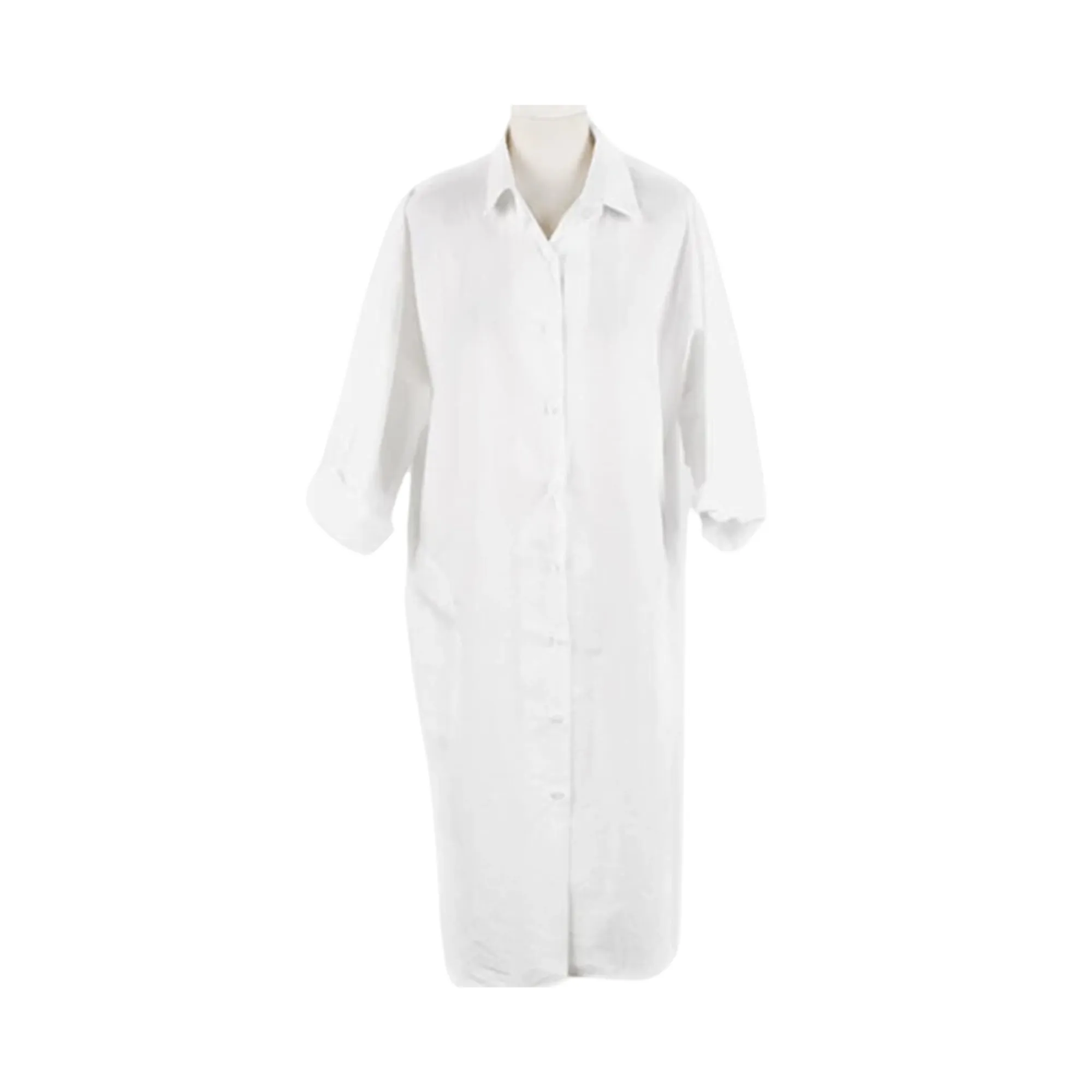 Pre Order:  Cotton Midi Shirt Dress