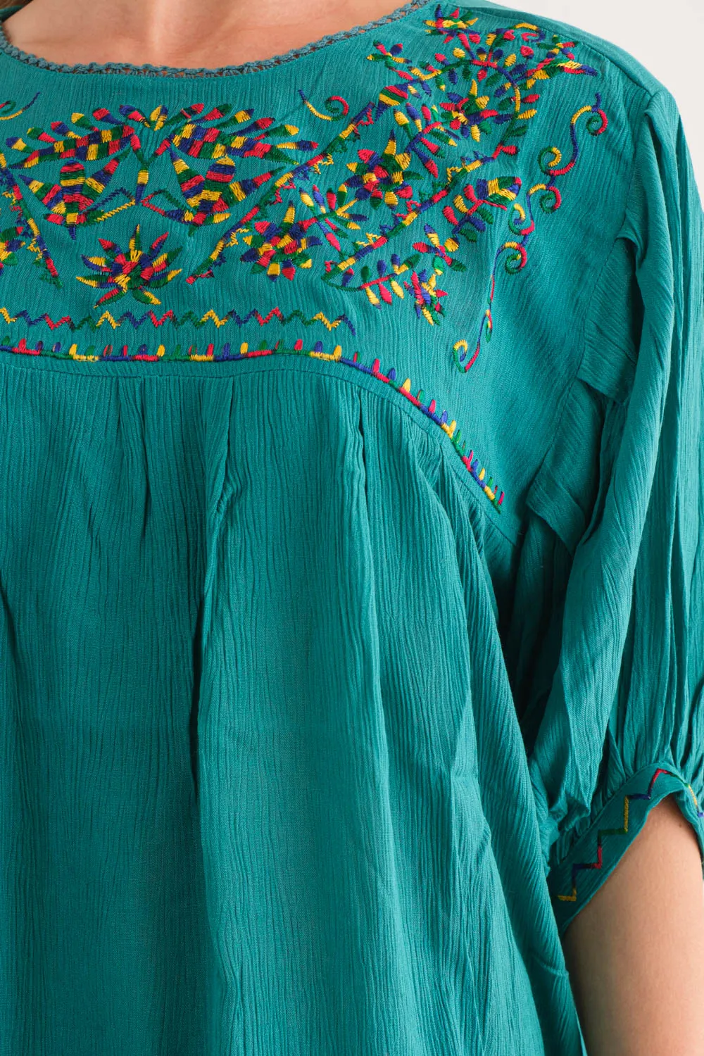 RAJ DARLENE TEAL TOP