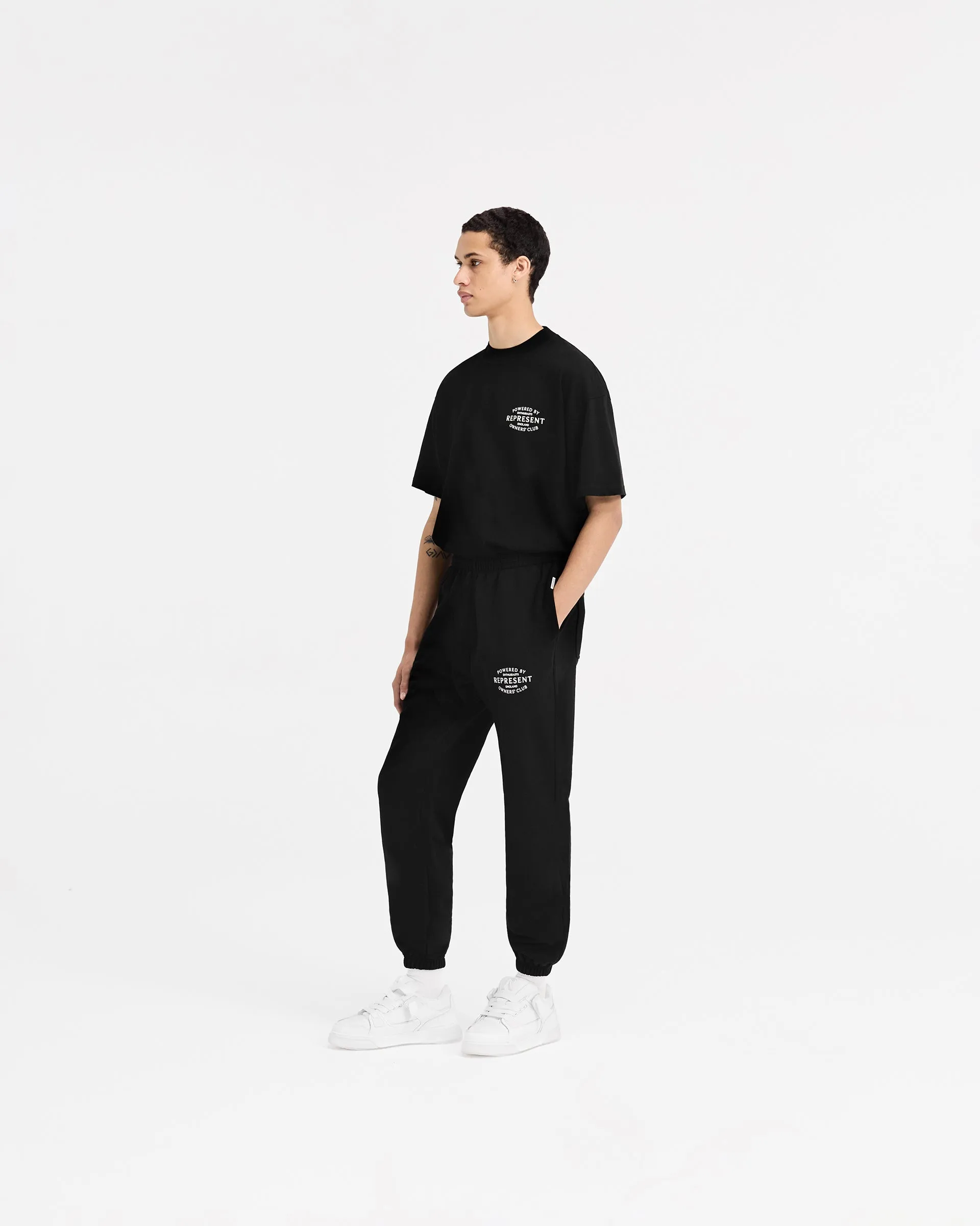 Represent Owners Club Stamp Sweatpant - Jet Black