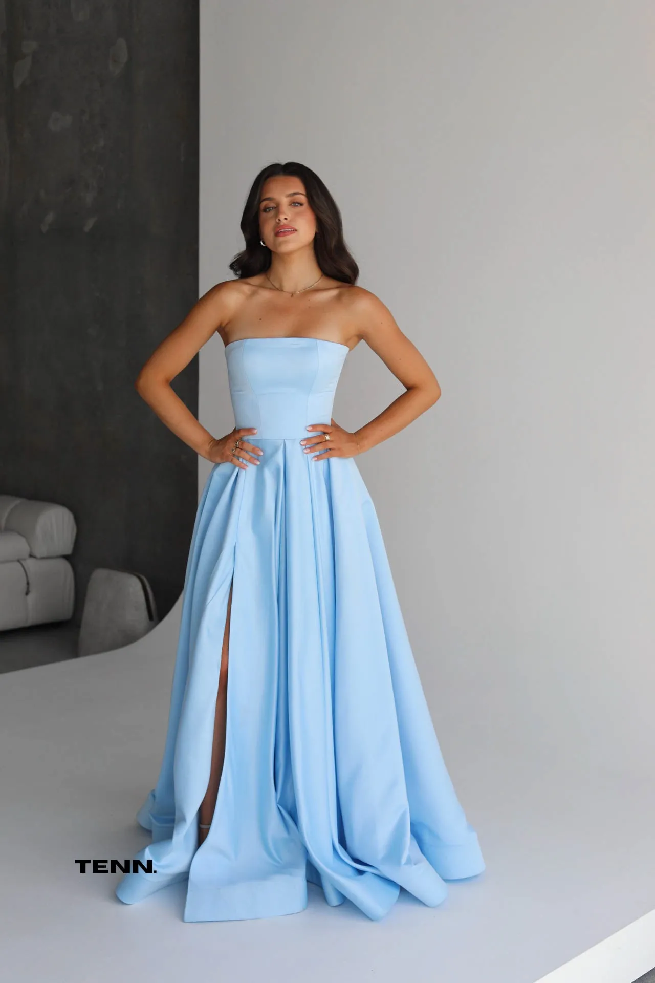 Rosa Gown - Light Blue