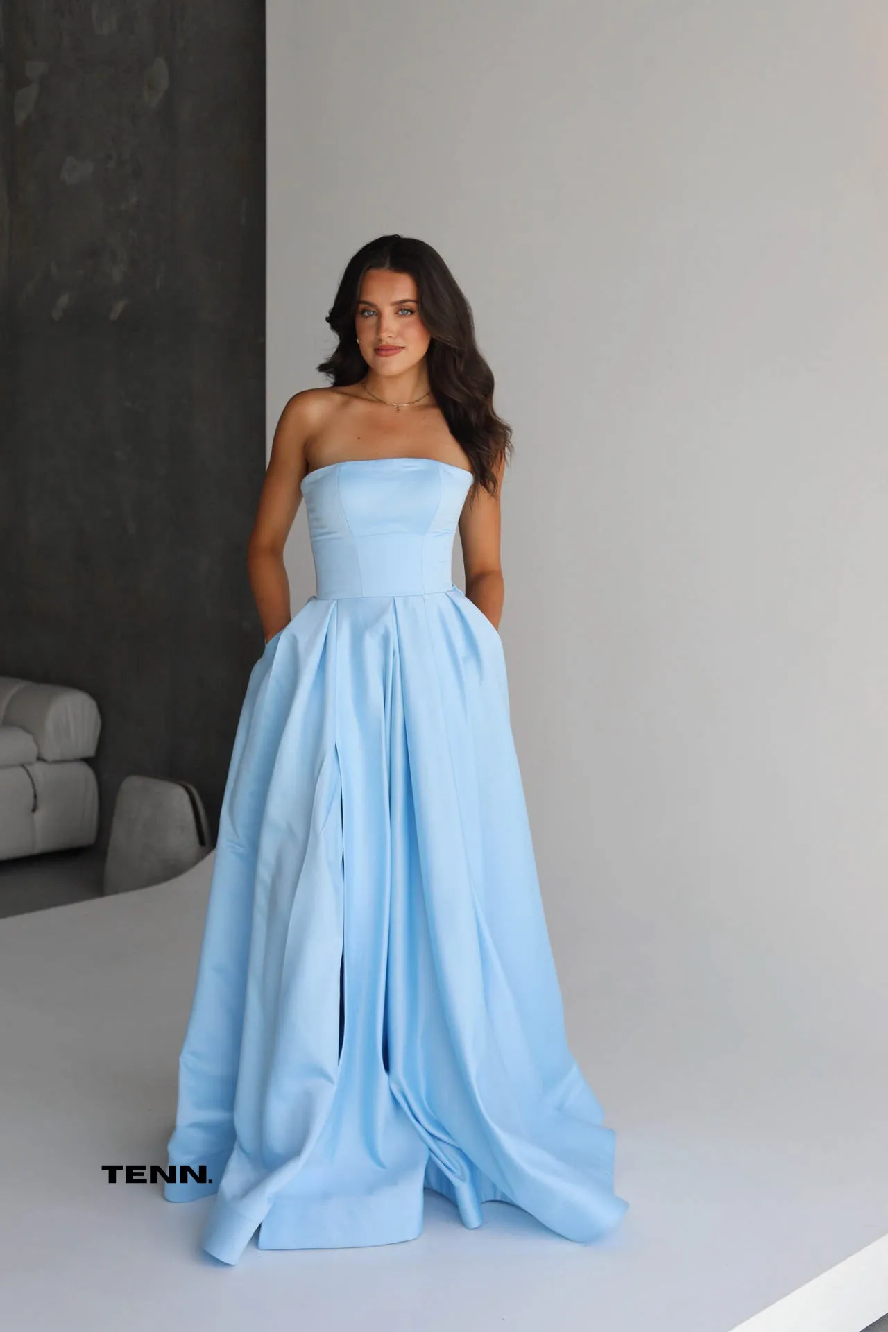 Rosa Gown - Light Blue