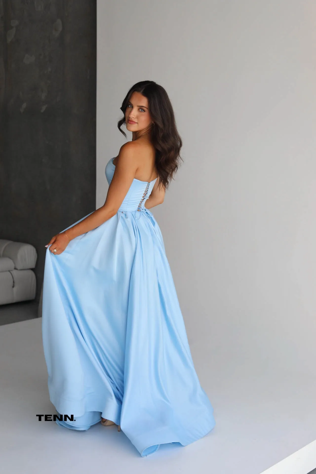 Rosa Gown - Light Blue