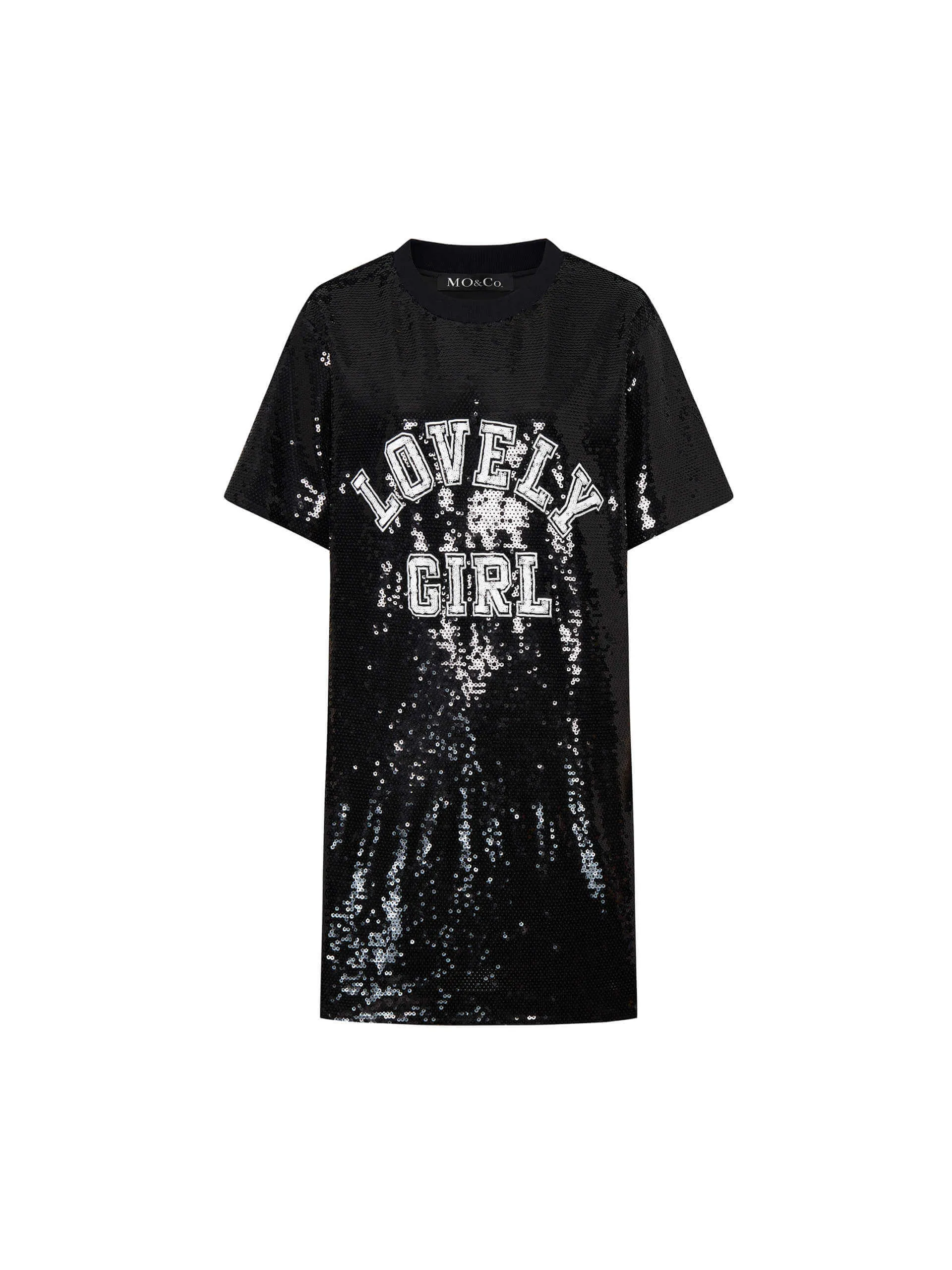 Sequin T-shirt Dress